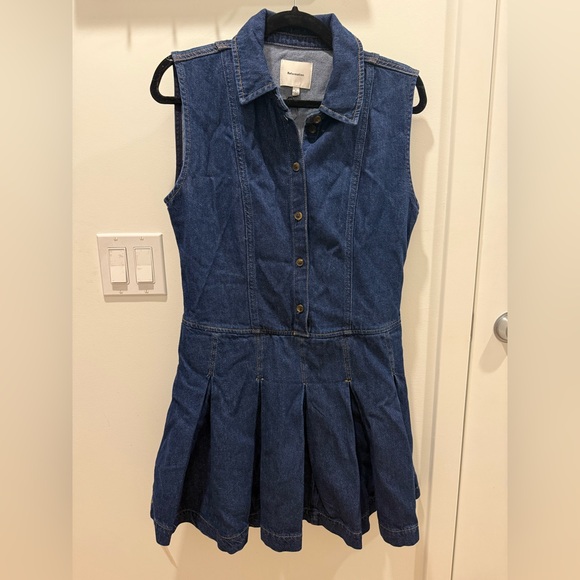 Reformation Arella Denim Mini Dress Blue - Size 4 - Picture 5 of 7